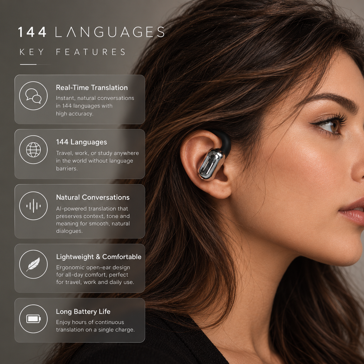 Aventra™ AI Translation Earbuds